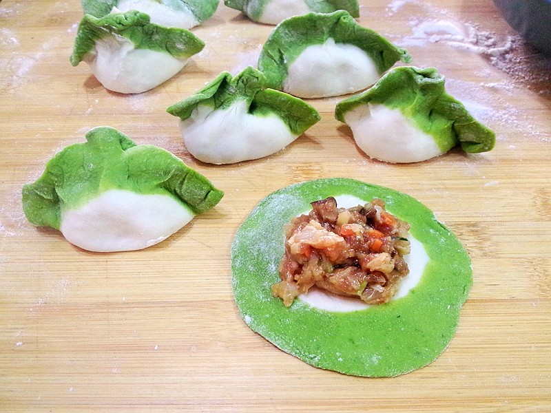 翡翠大白菜肉馅饺子步骤22