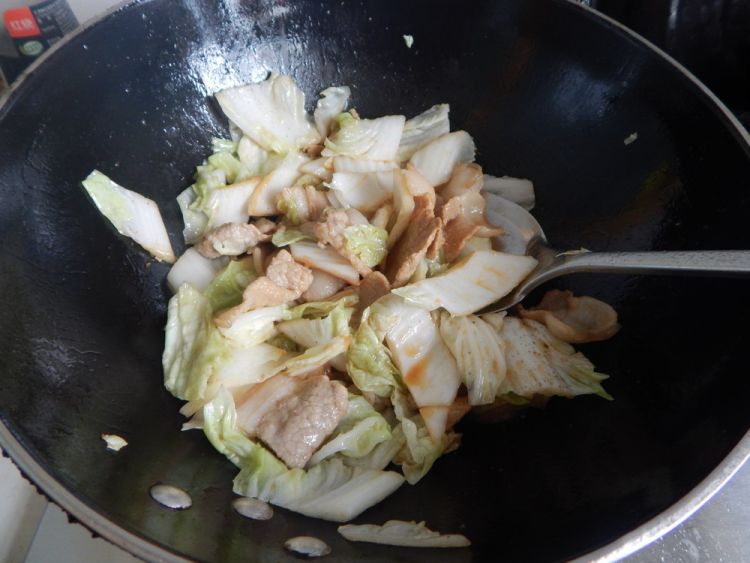 白菜粉条炖猪肉步骤6