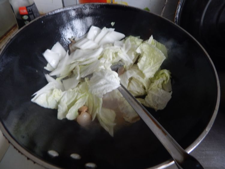 白菜粉条炖猪肉步骤5