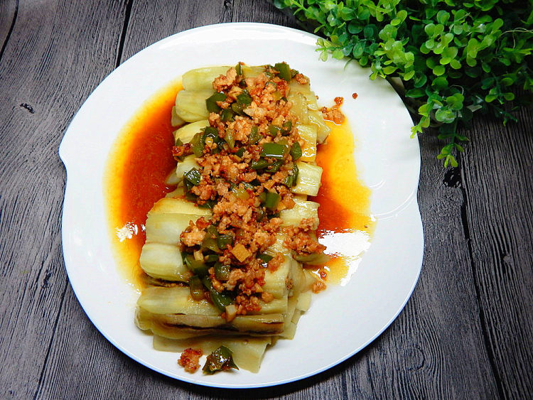 菜椒肉末浇茄子步骤15