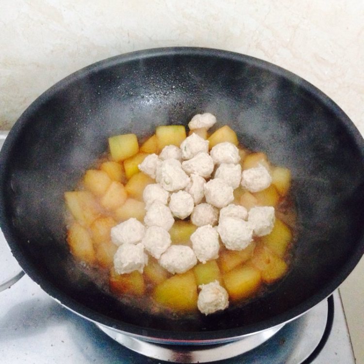 鸡肉丸烧冬瓜步骤8