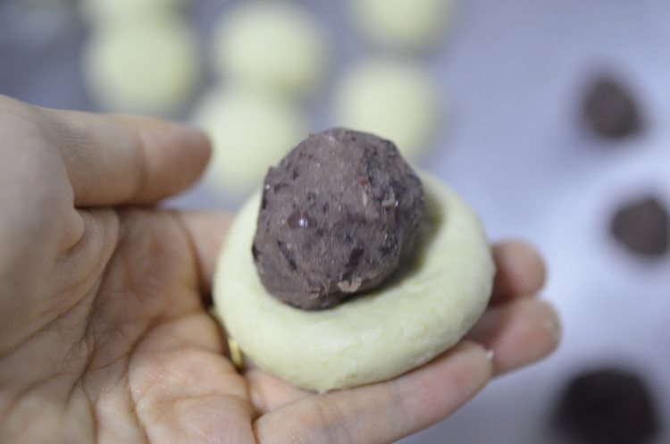 番薯红豆饼步骤5