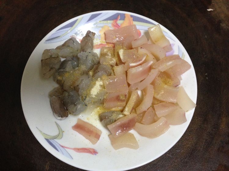 海鲜杂疏番茄意面#百步骤2