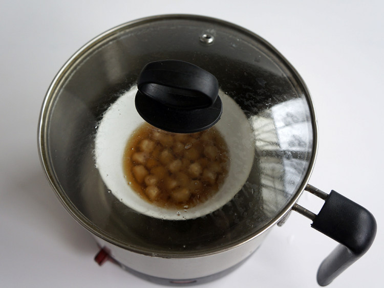 干贝肉丁酿豆腐步骤5