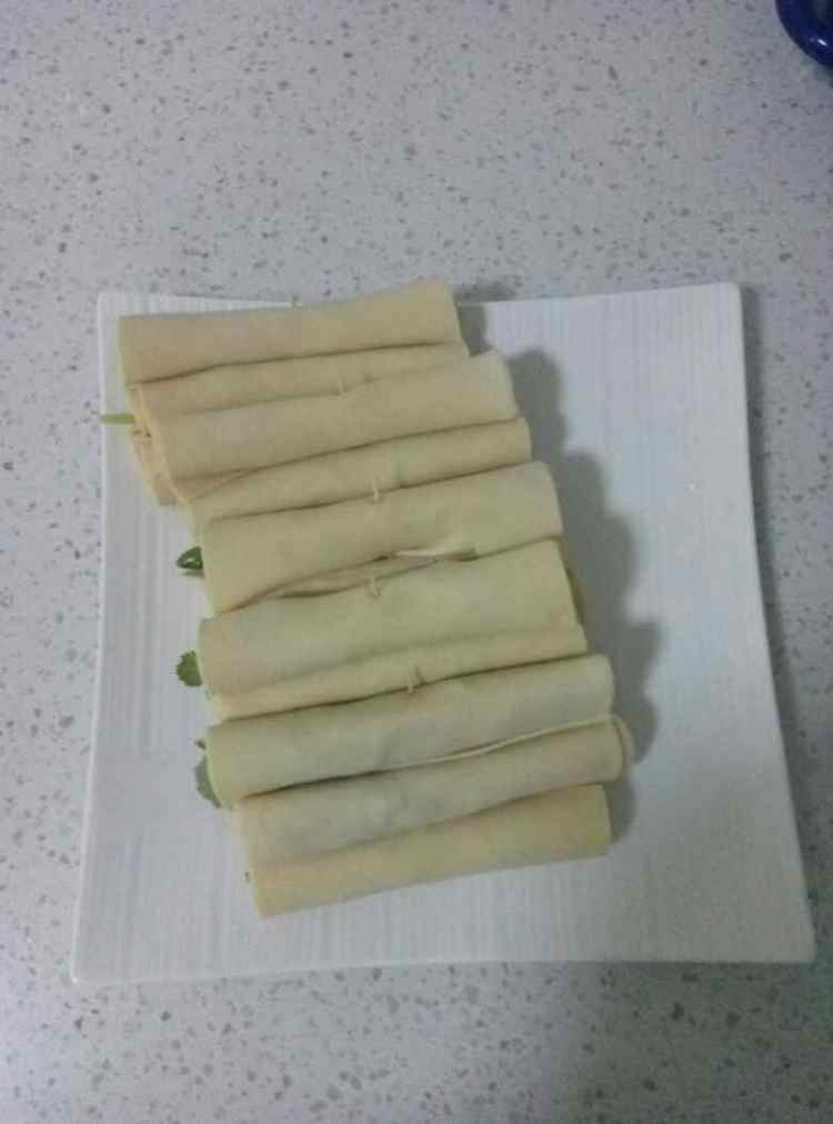 烤干豆腐菜卷步骤4