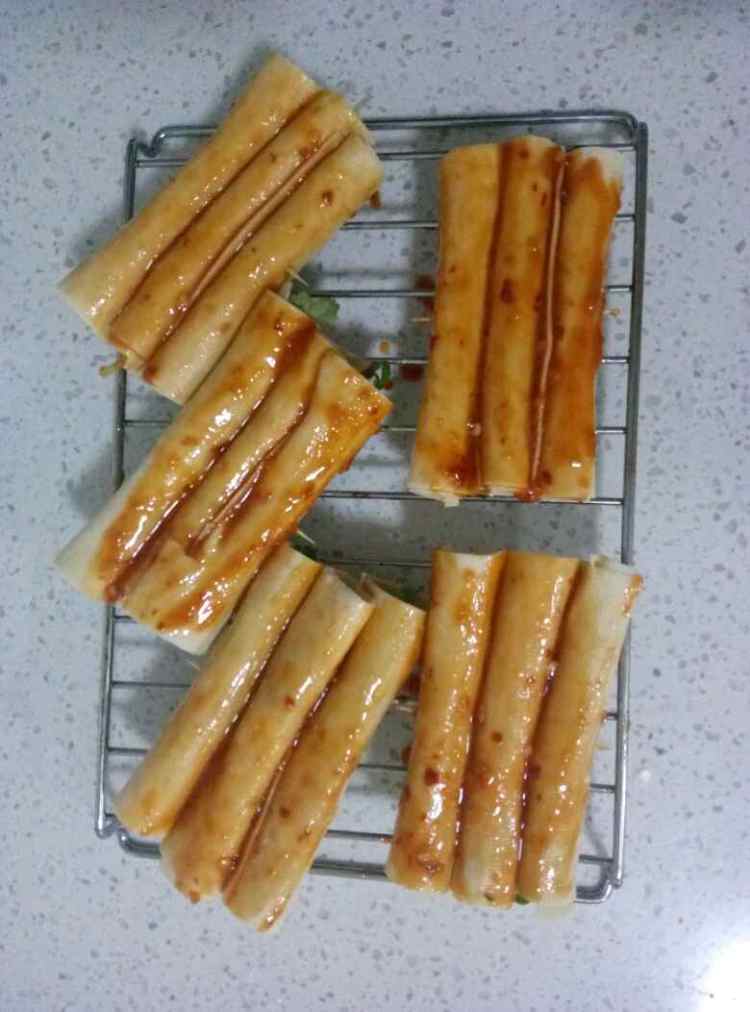 烤干豆腐菜卷步骤5