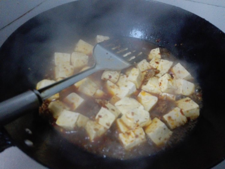 简易版麻婆豆腐步骤7