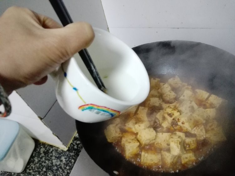 简易版麻婆豆腐步骤9