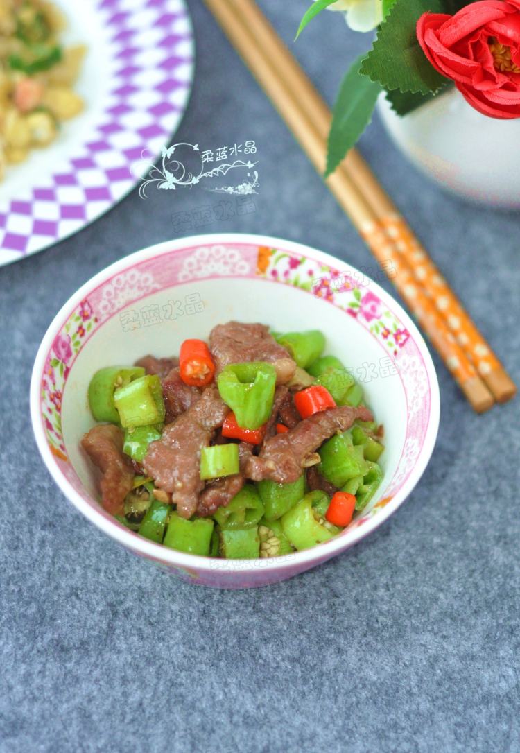 杭椒炒牛肉#本味家乡步骤7