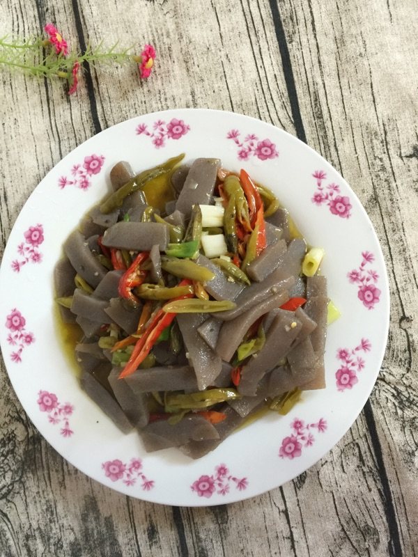 酸辣椒炒魔芋步骤10
