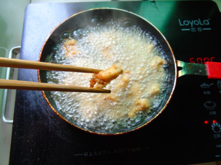 菠萝鸡丁#非转基因金步骤6