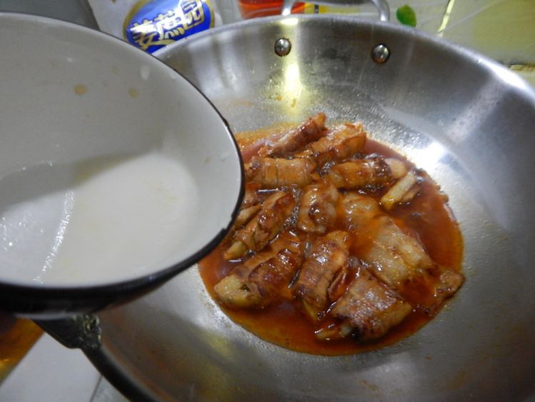 茄汁五花肉藕卷步骤22