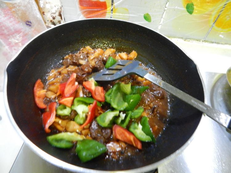 杏鲍菇烧牛肉步骤16