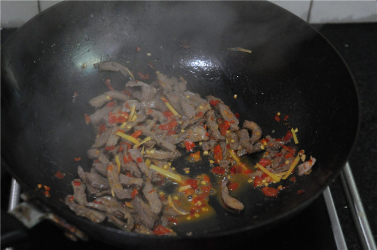 香辣牛肉步骤6