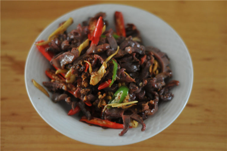 香炒鸡胗步骤5