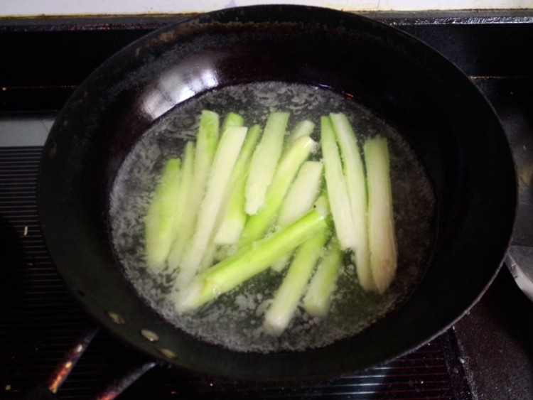火腿芥蓝菜步骤4