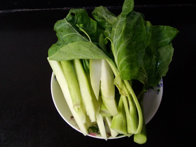 火腿芥蓝菜步骤3