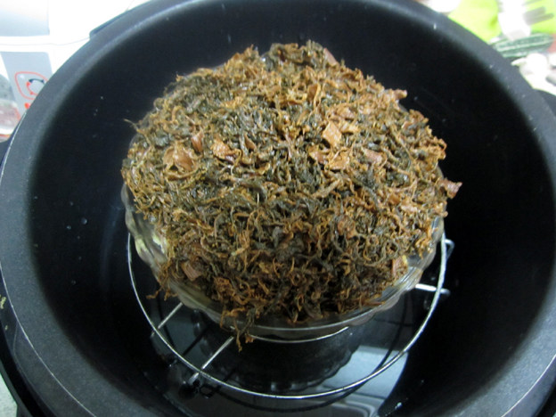 扣肉蒸咸菜步骤10