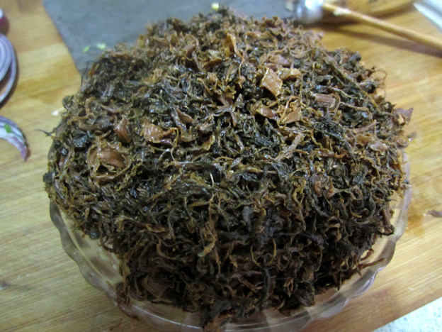 扣肉蒸咸菜步骤9