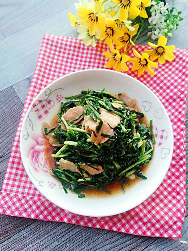 韭菜炒肉步骤9