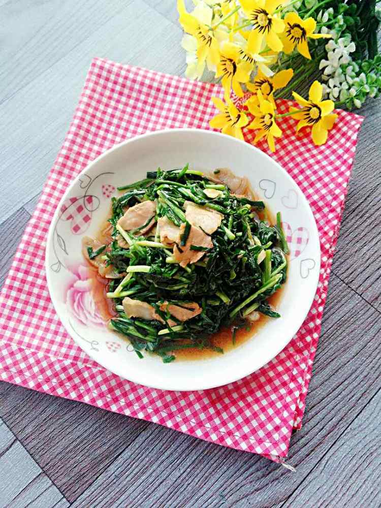 韭菜炒肉步骤11