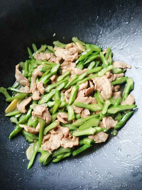 刀豆滑肉片步骤6
