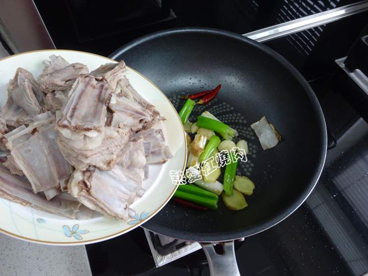 羊排扁豆粘卷子步骤6