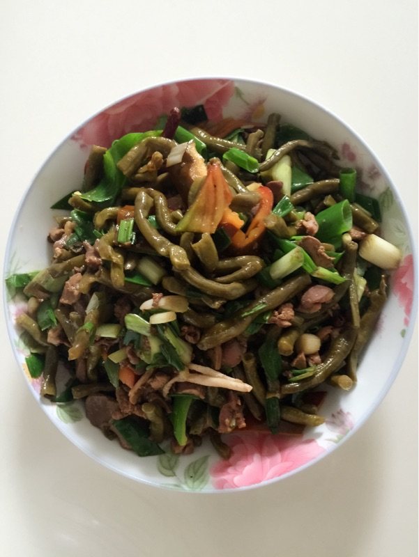 酸豇豆炒鸡胗步骤9