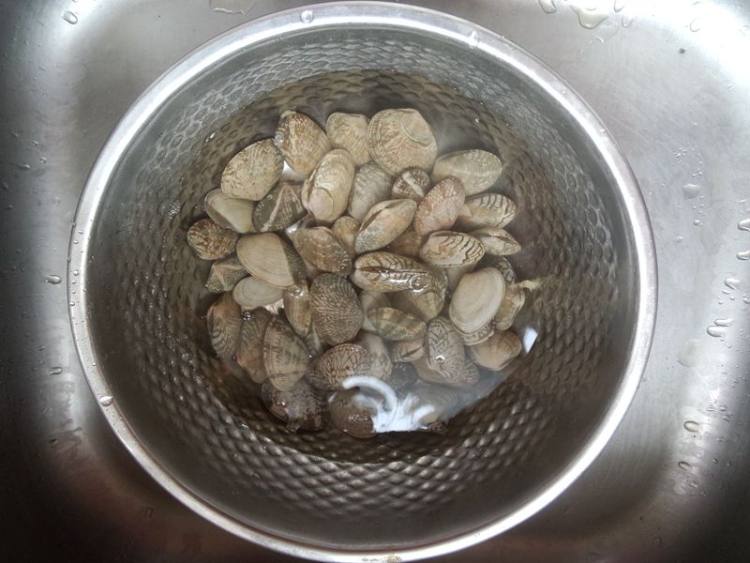 盐水花蛤金钩虾步骤2