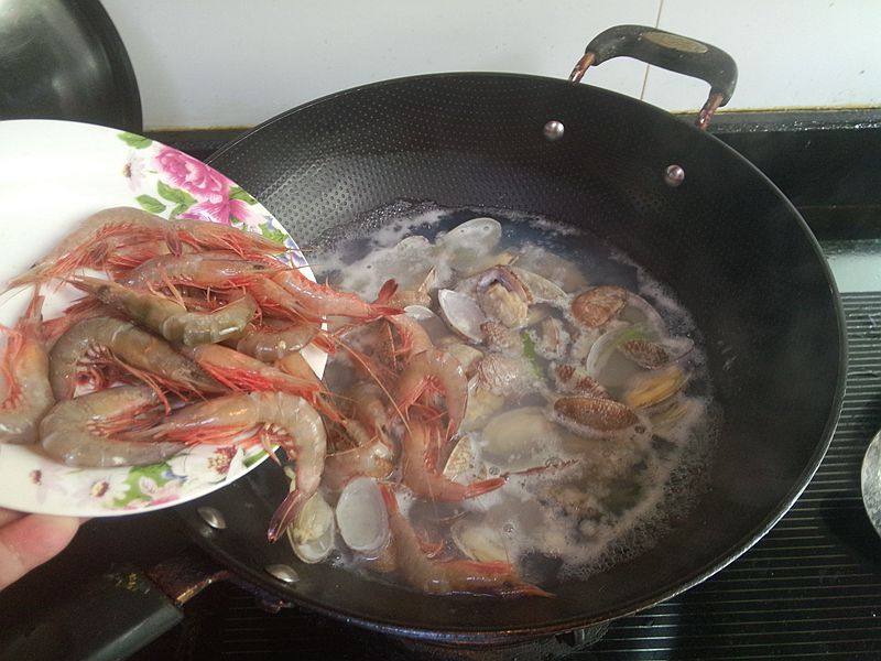 盐水花蛤金钩虾步骤7