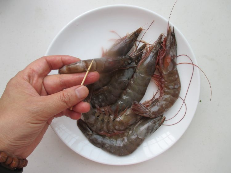 煎烤多味虾步骤2