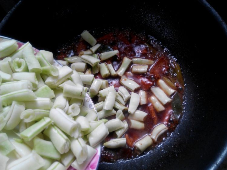 红烧肉炖豆角步骤9
