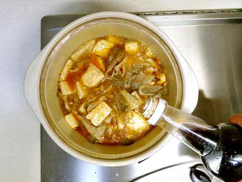 平菇豆腐煲步骤12