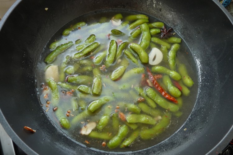沙姜盐水毛豆步骤5