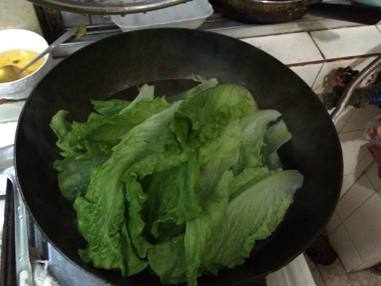 蚝油生菜步骤4