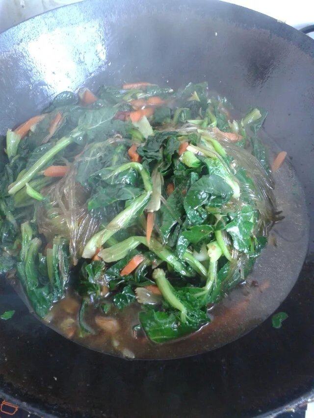 青菜粉丝步骤7