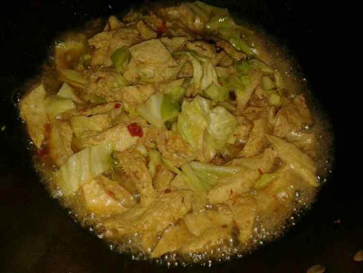 素炒脆皮豆腐步骤7
