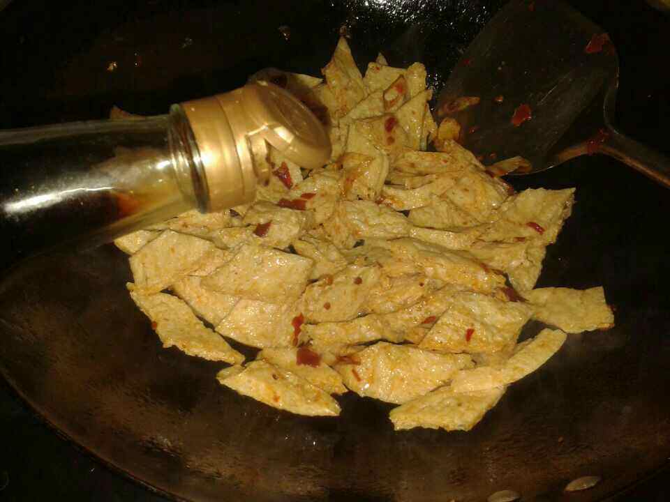 素炒脆皮豆腐步骤5