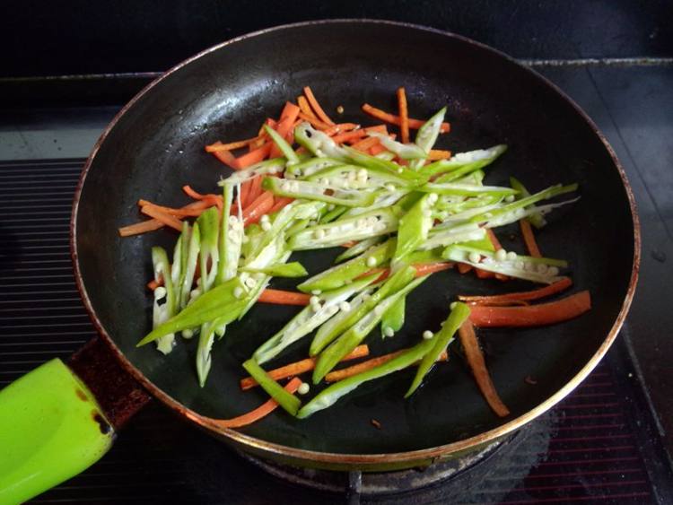 干煸杏鲍菇步骤9