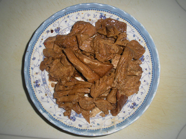 菊花菜炒豆制品步骤2