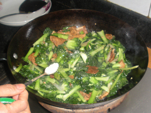 菊花菜炒豆制品步骤10