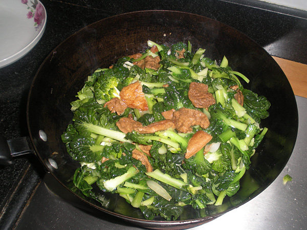菊花菜炒豆制品步骤8
