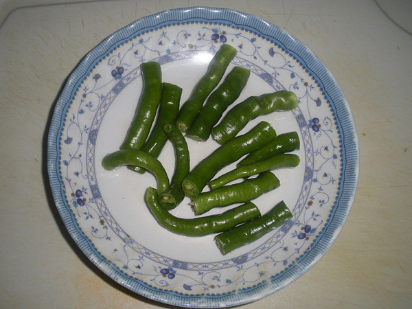 杭椒烧圆豆角步骤5