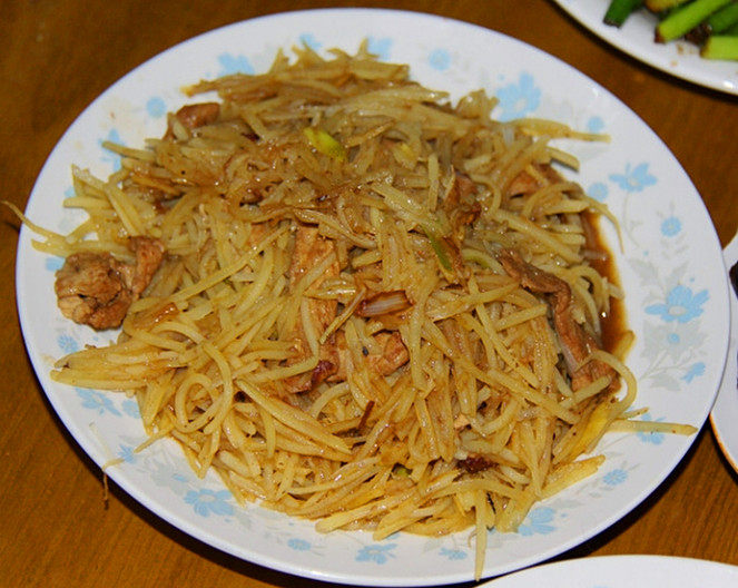 土豆丝炒肉步骤9