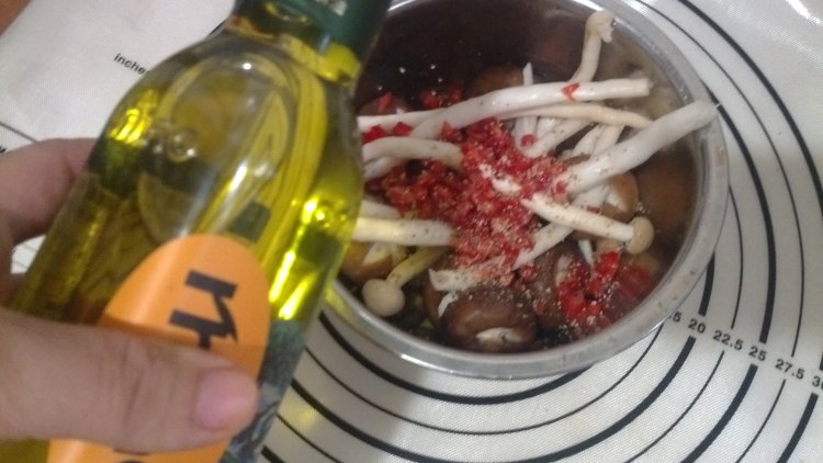 双椒烤双菇步骤5