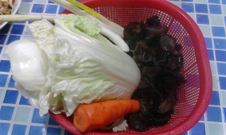 简单黑白菜步骤2