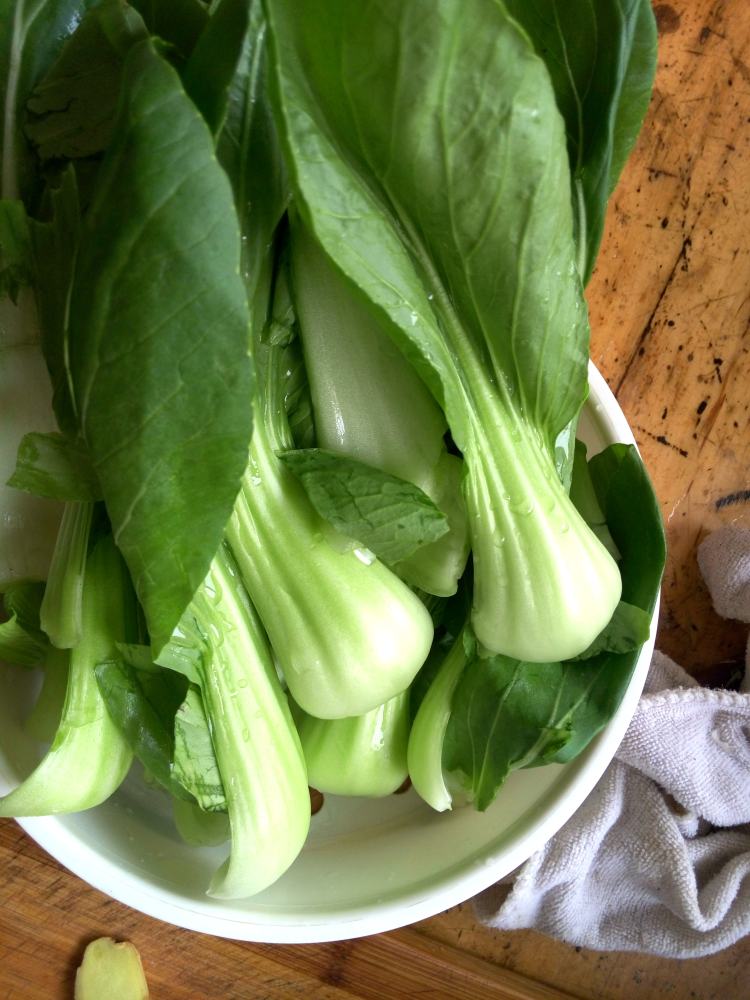 香菇炒油菜步骤2