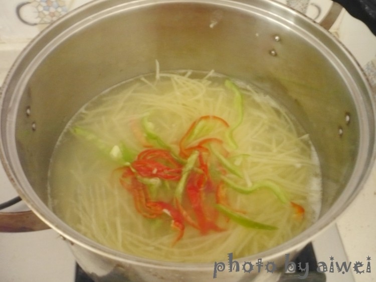 炝拌土豆丝步骤4