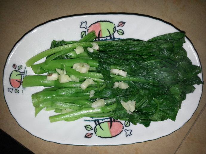 油泼油菜心步骤4