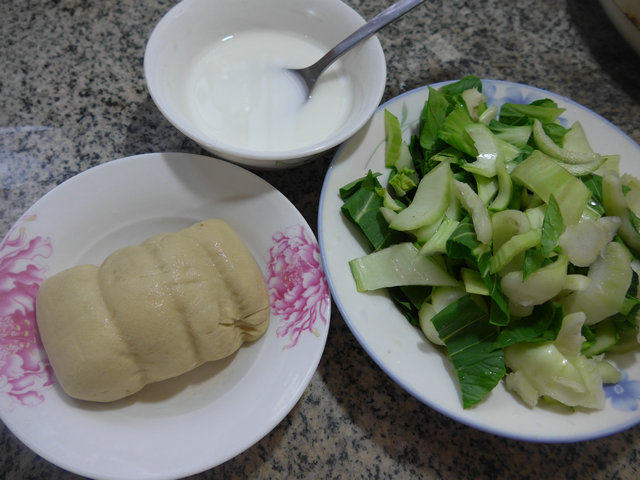 青菜小素鸡羹步骤1